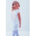 Embroidered tee-shirt for girl "Spring in Violet"